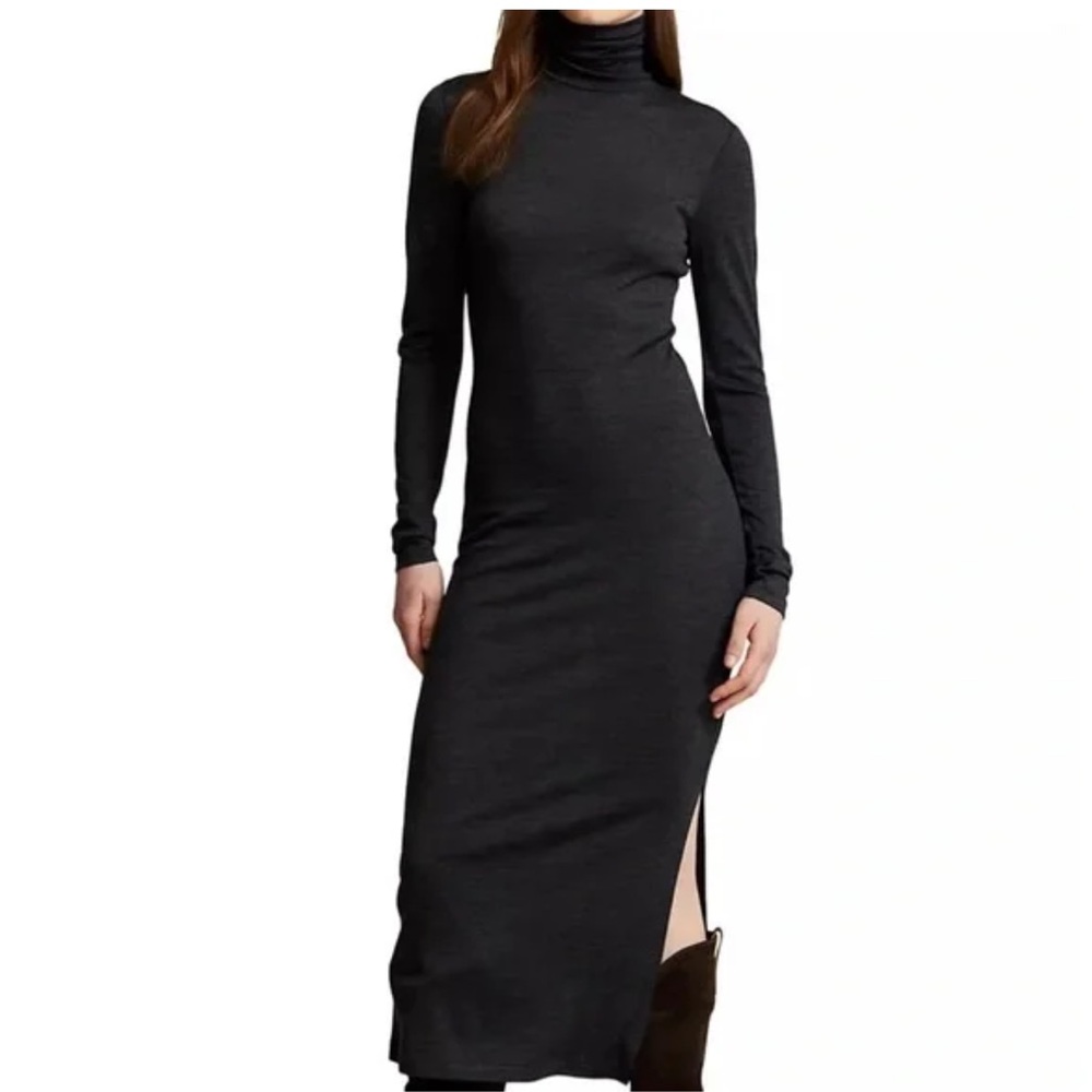 Polo Ralph Lauren Charcoal Long Sleeve Dress, size S